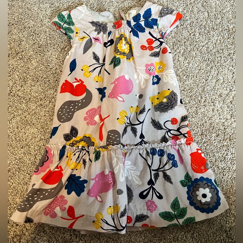 Mini boden little girls drop waist dress